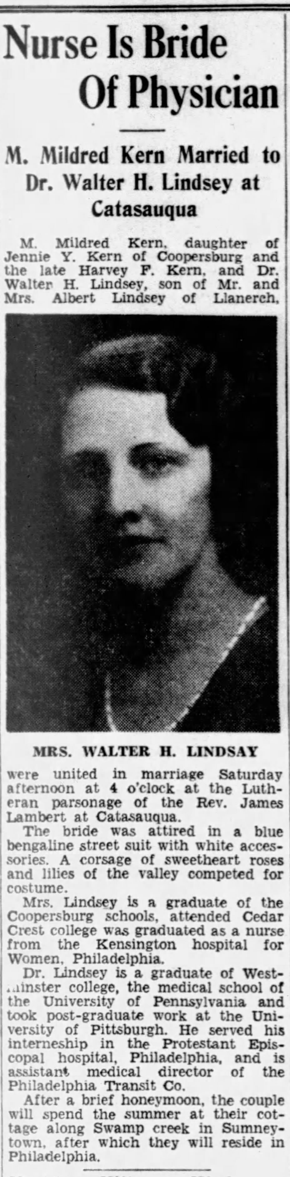 Lindsey marries